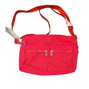 Kipling Angie Red Rouge Crossbody Purse Bag New With Tags!